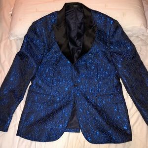 Mens Blazer Black & Black